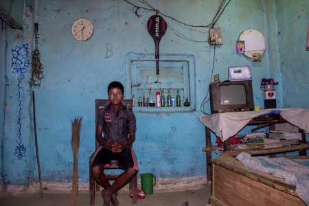 A tea gardener's boy and his room