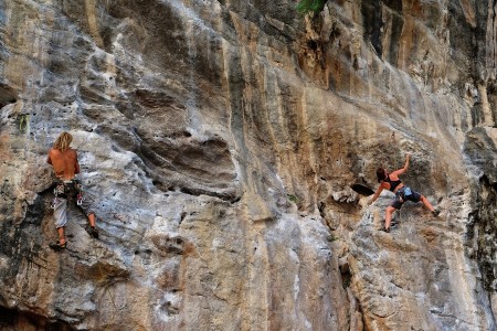 rock climbing