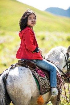 Young girl in Bromo.