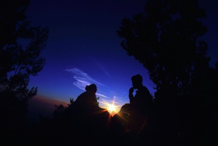 The sunrise