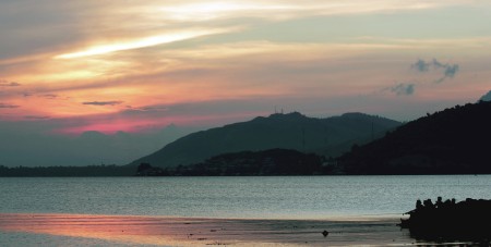 Memancing dibawah Sunset