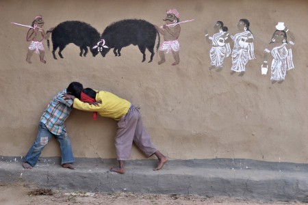 Wall Paintings of Purulia, India