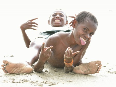 Papua Beach Kids