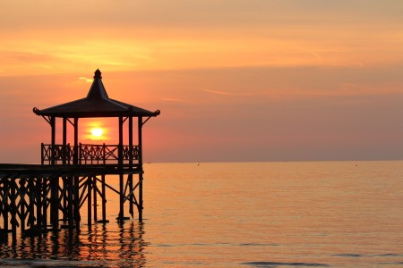 Sunset and the pier