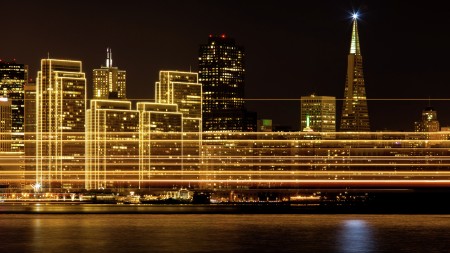San Francisco Skyline in Winter