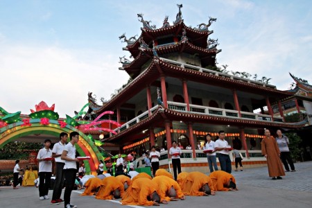 Vesak day in Singapore