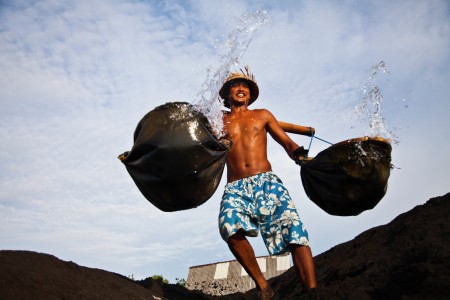 Salt farmer