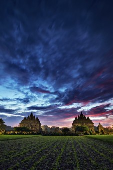 Plaosan Temple before The Sun Rising..