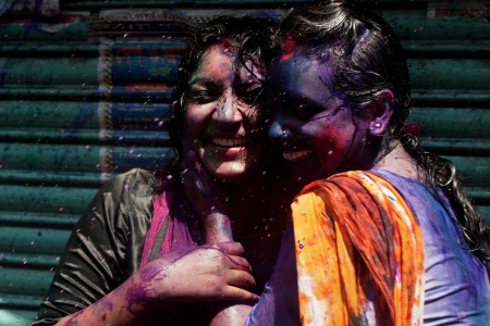Holi festival in old Dhaka