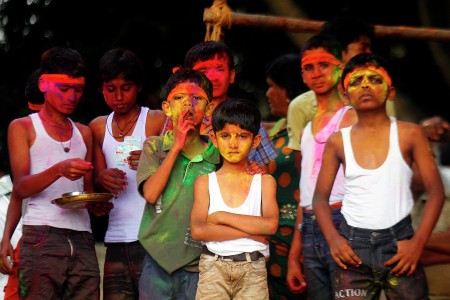 Children in Ganesha Festival