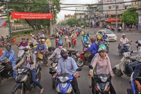 Busy Street of Ho Chi Minh
