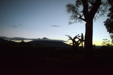 Cloud in the middle of mountain
