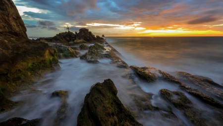 Sunset at Layangan Beach