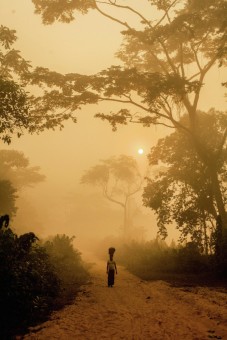 Sunrise in the Congo.