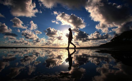 Walking On A Big Mirror
