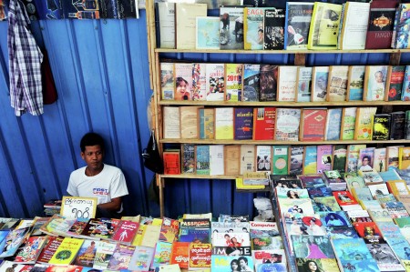 Book Seller on the road side