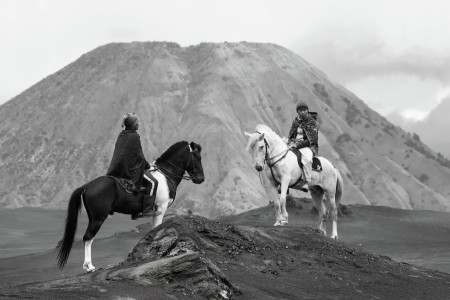 Tenggerese horsemen