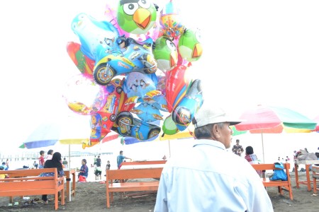 The Man and Balloons