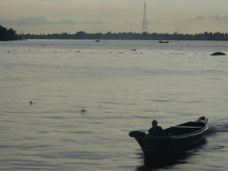 Traditional boat south Borneo