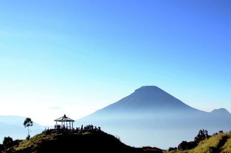 Mount Sindoro, view from Sikunir