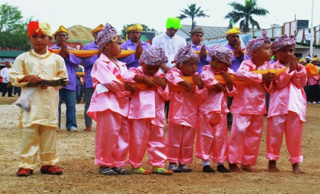 the crazy bamboo festival of Ternate, North Mollucas