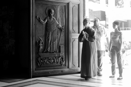peaceful entrance