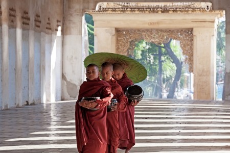 Three Young Monks