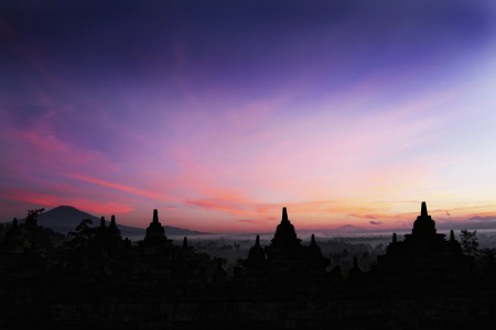 Sunrise dari Puncak Candi Borobudur