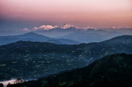 Kanchenjungha at dawn.