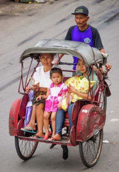 Becak, Pasar Klewer