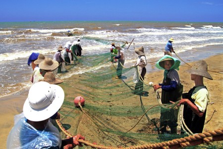 Fisherman work