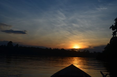 Sunset at Katingan River