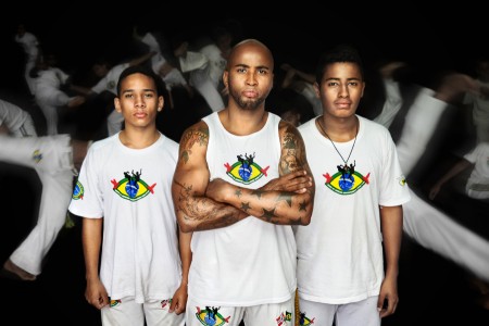 Capoeira Teacher with Students
