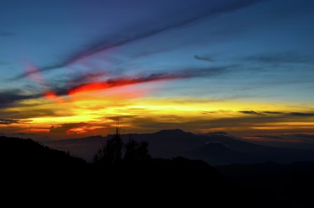 sunrise over mount batuk