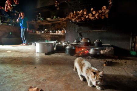 A typical Naga kitchen