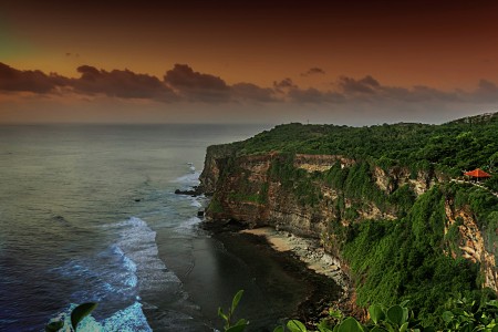 near sunset