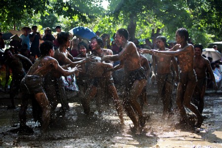 Muddy ball festivan