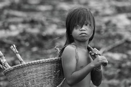 Child in highland region, Vietnam