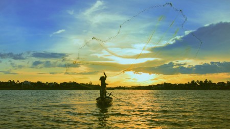 Fishing on the river...