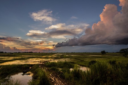 After raining