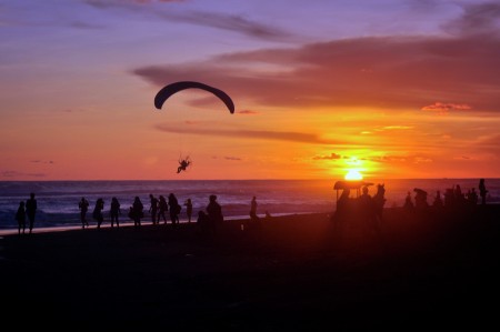 enjoying the sunset