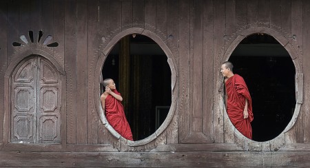Young monk's chat