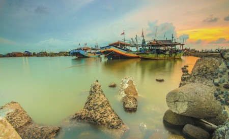 merah putih di ujung senja