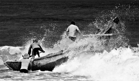go fishing in the storm
