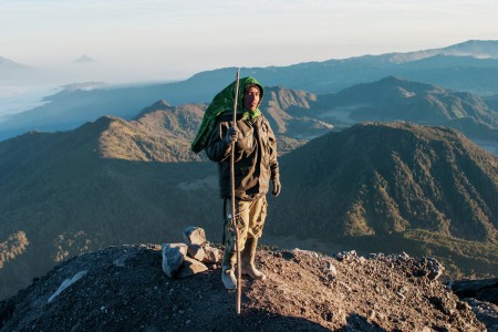 Pilgrim at Mt. Semeru