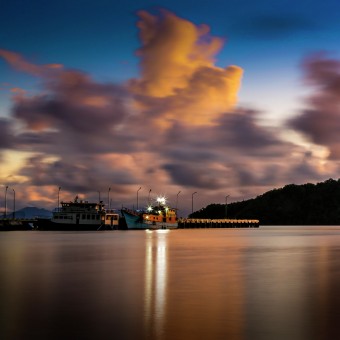 Small port on the small island