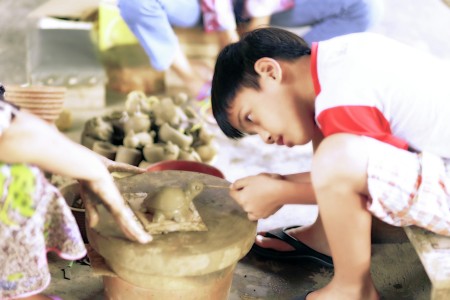 belajar membuat gerabah
