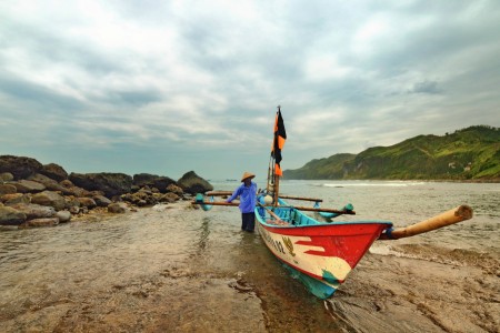 Fisherman and his boat