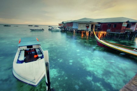 Keindahan permandangan yang terdapat di Pulau Mabul