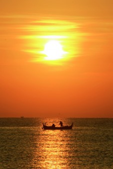 Fishing At Sunrise